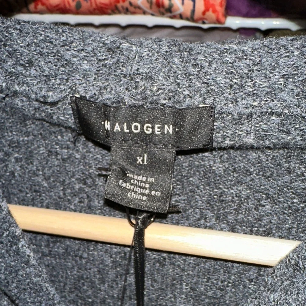 Nordstrom Halogen Charcoal Gray Full-Zip Knit lightweight Jacket - Picture 15 of 15